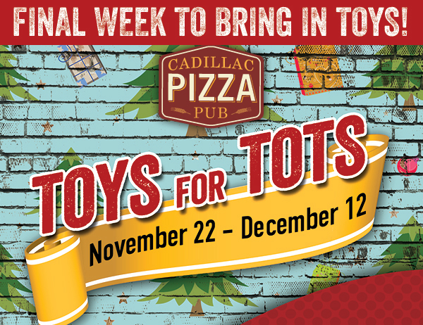 Final week to bring in toys!