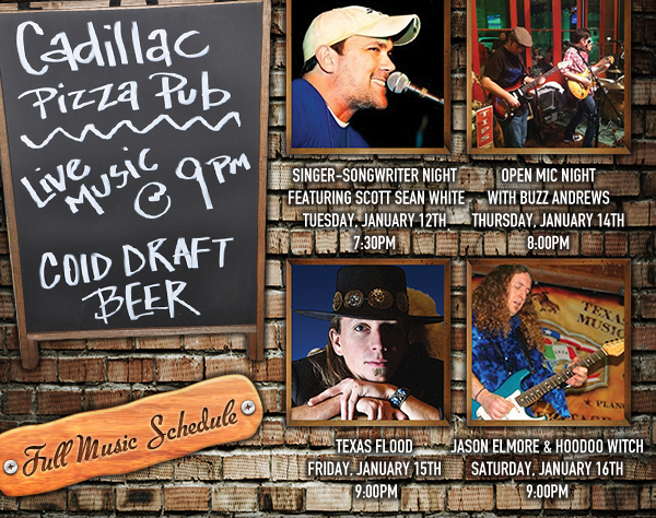 Live Music @ 9pm
							See image or click here for full music schedule