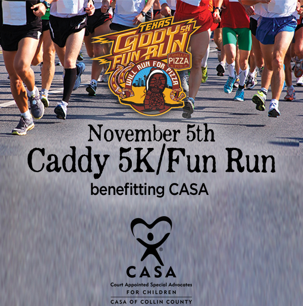 Caddy Run
							 November 5th
							 Benefitting CASA
							 See image for details