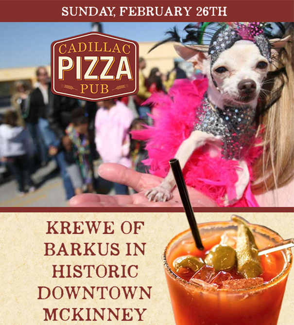 Krewe of Barkus in Historic
							 Downtown McKinney
							 See image for full details