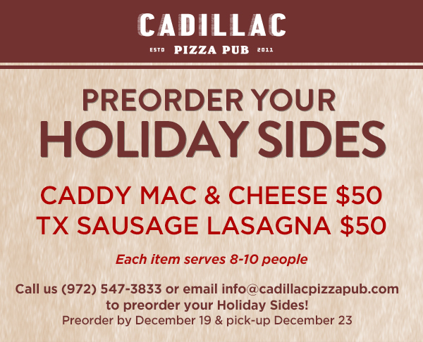 Cadillac Pizza Pub
											 See image for full details