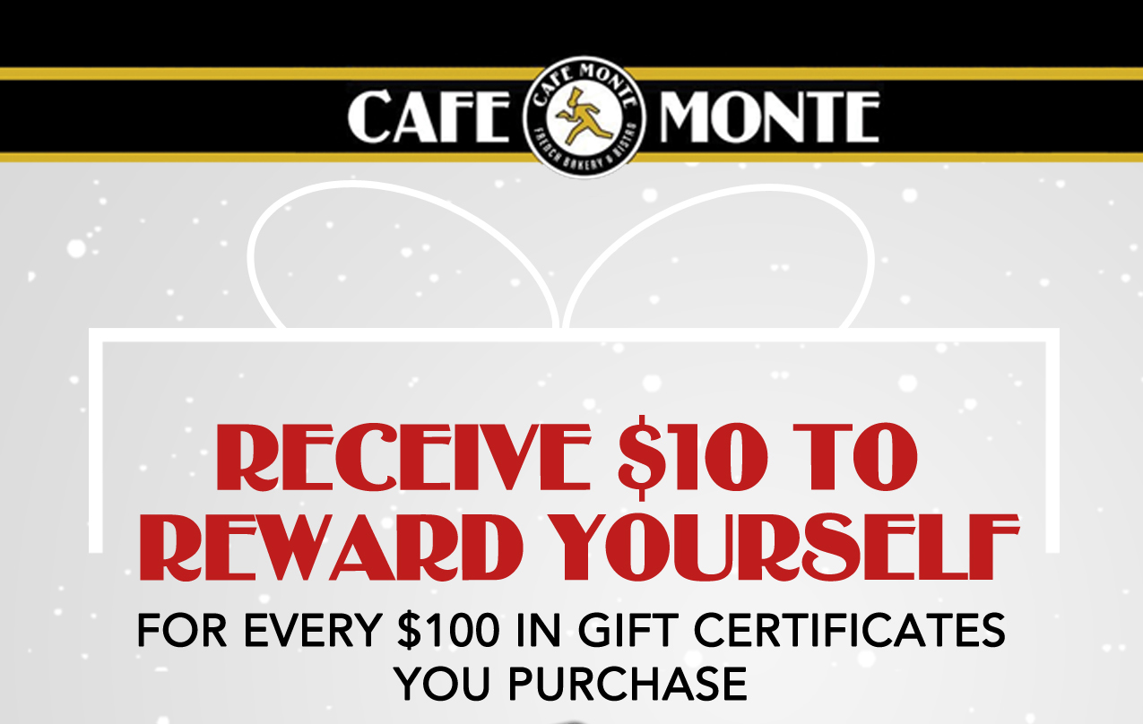 Gift Certificate Special
							 See image for full details