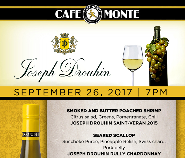 September Wine Dinner
							 See image for full details