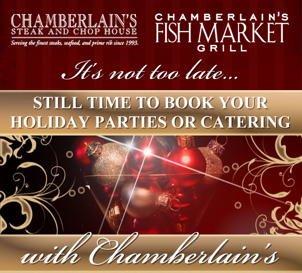 Still time to book your Holiday Parties or Catering
							 See image for full disclaimer