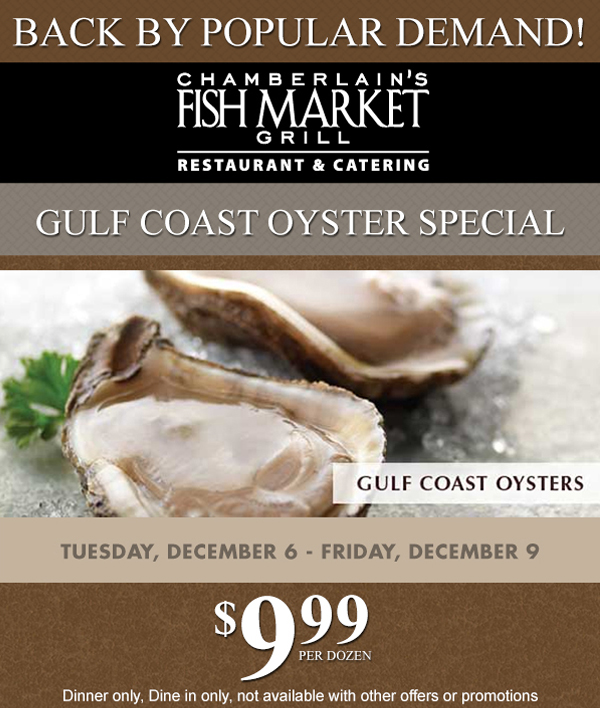 Gulf Coast Oyster Special
							 See image for details