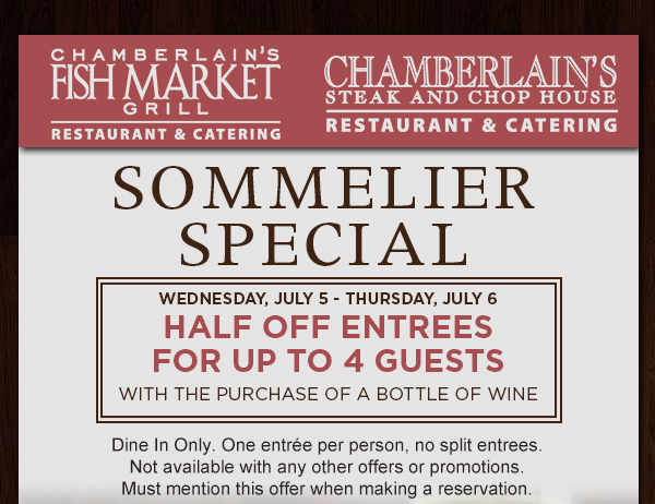 Sommelier Special
							 See image for full disclaimer