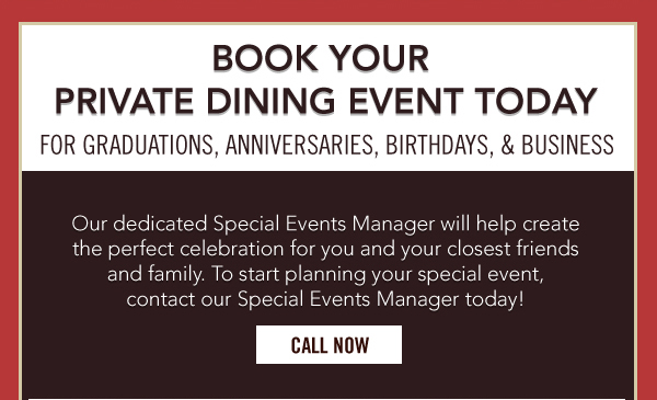 Make Your Reservations Today! www.chamberlainssteakhouse.com