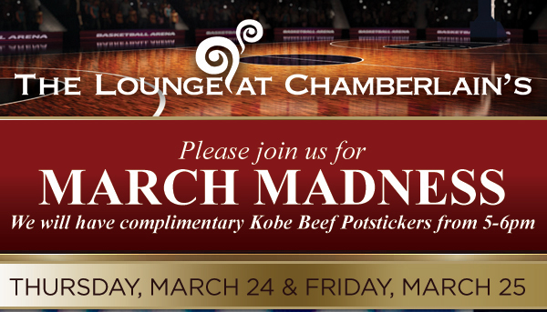 Please join us for March Madness in the Cigar Lounge
							 and St. Patrick's Day
							See image for full disclaimer