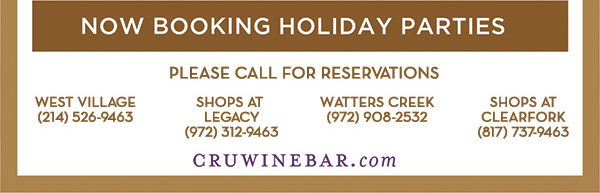 Find Your Location and Reserve! www.cruwinebar.com/locations-2