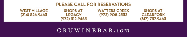 Find Your Location and Reserve! www.cruwinebar.com/locations-2