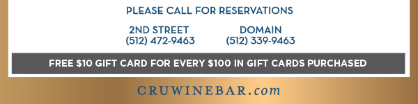 Find Your Location and Reserve! www.cruwinebar.com/locations-2