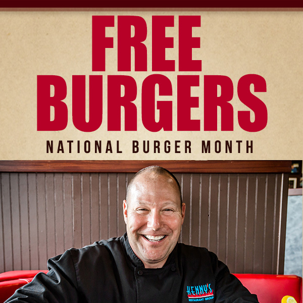 Free Burgers
							 National Burger Month