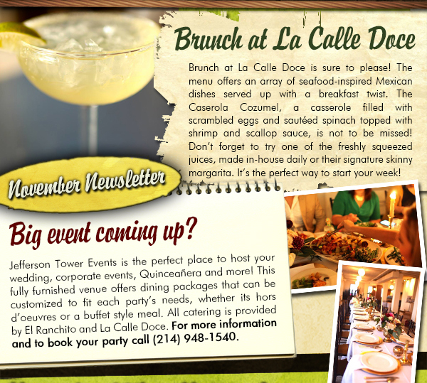 Brunch at La Calle Doce
							See image for full article