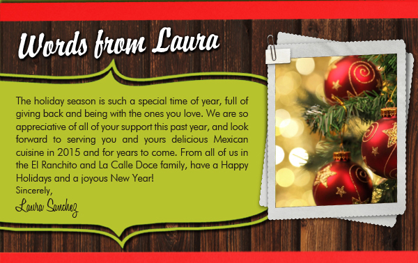 Words from Laura
							See image for full article