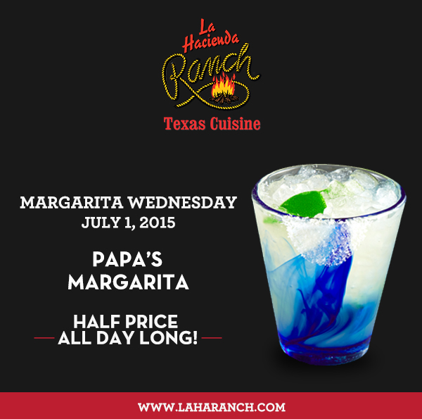 Margarita Wednesdays
							www.laharanch.com