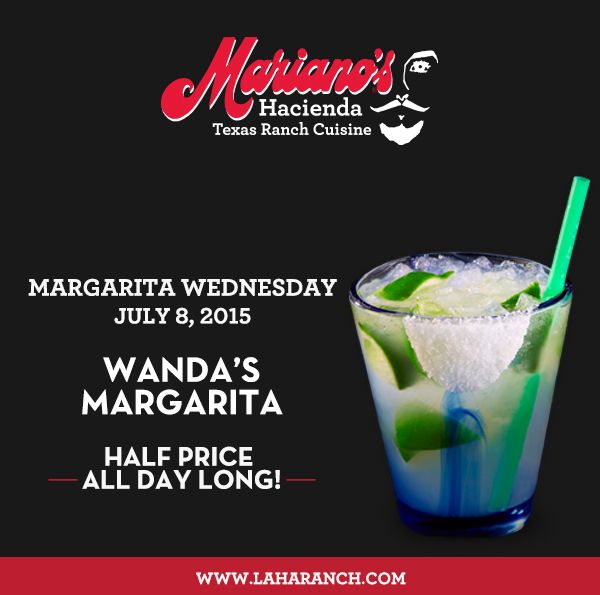 Margarita Wednesdays
							www.laharanch.com