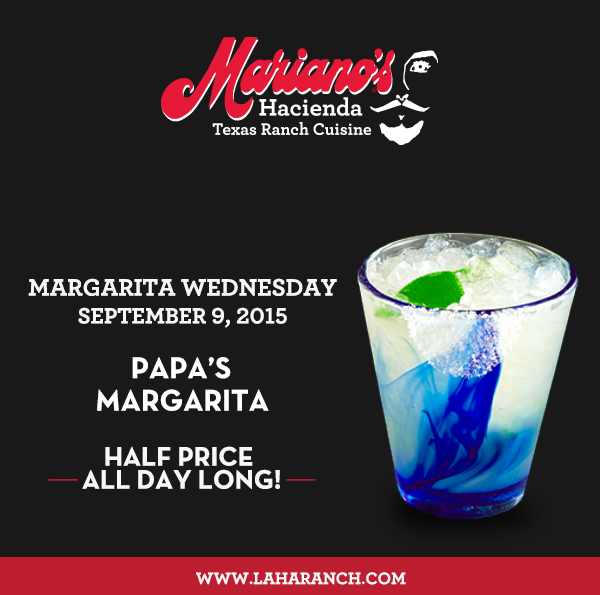 Margarita Wednesdays
							www.laharanch.com