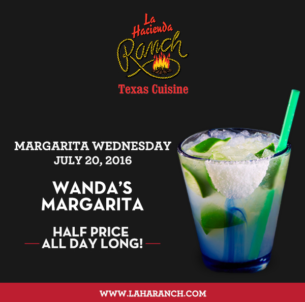 Margarita Wednesdays
							www.laharanch.com