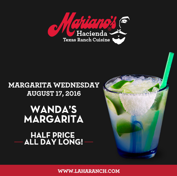 Margarita Wednesdays
							www.laharanch.com