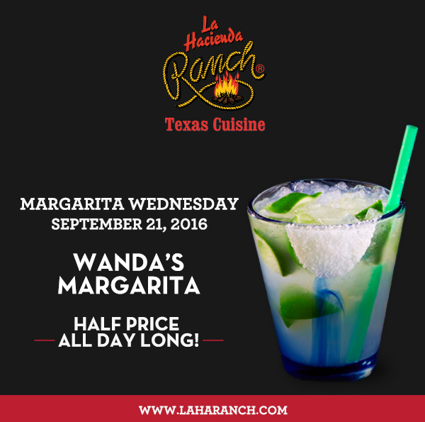 Margarita Wednesdays
							www.laharanch.com