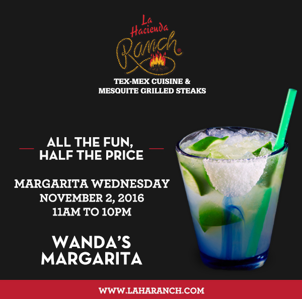 Margarita Wednesdays
							www.laharanch.com