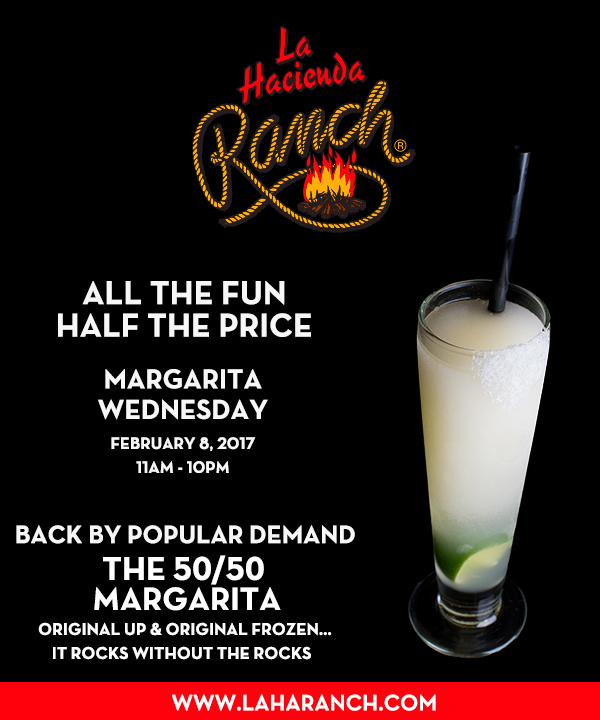 Margarita Wednesdays
							www.laharanch.com