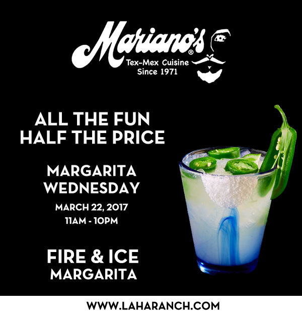 Margarita Wednesdays
							www.laharanch.com