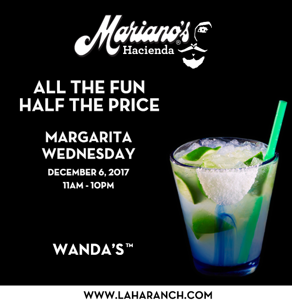 Margarita Wednesdays
							www.laharanch.com