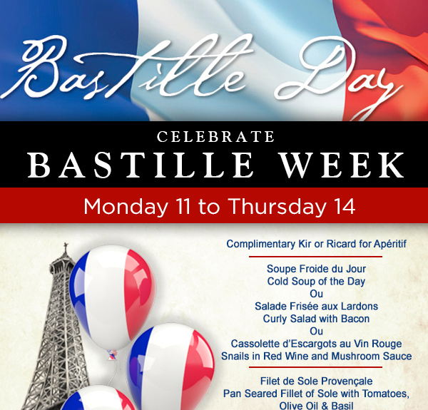 Celebrate Bastille Week
							 See image for details