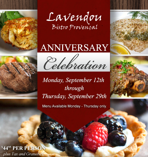 Anniversary Celebration
							 See image for details