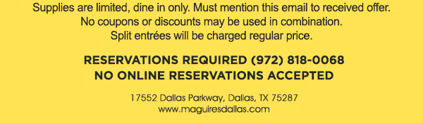 www.maguiresdallas.com
								 See image for full details