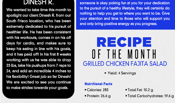 This Month's News
							See image for recipe