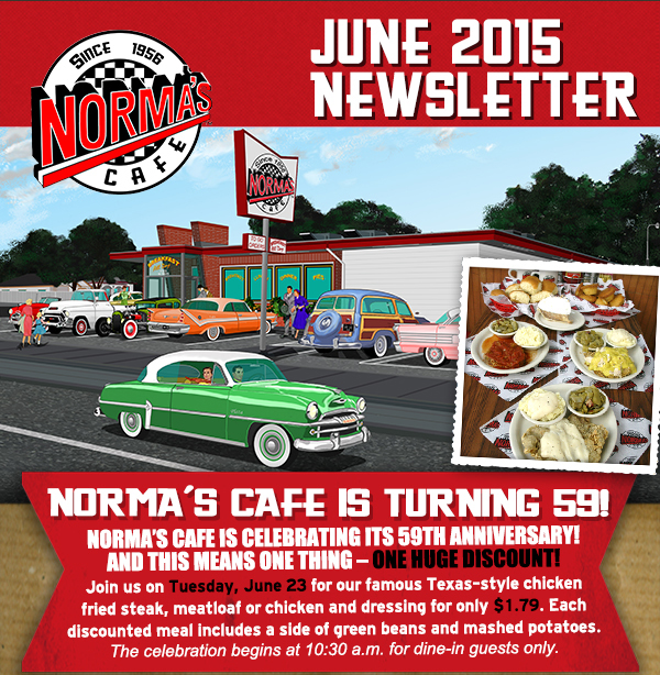 Norma's Cafe June Newsletter