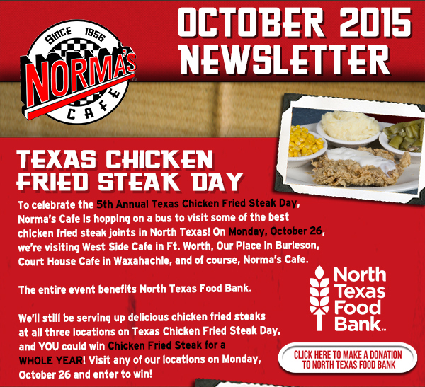 Norma's Cafe Newsletter