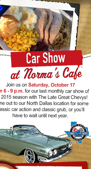 Car Show at Norma's Cafe
										 See image for details