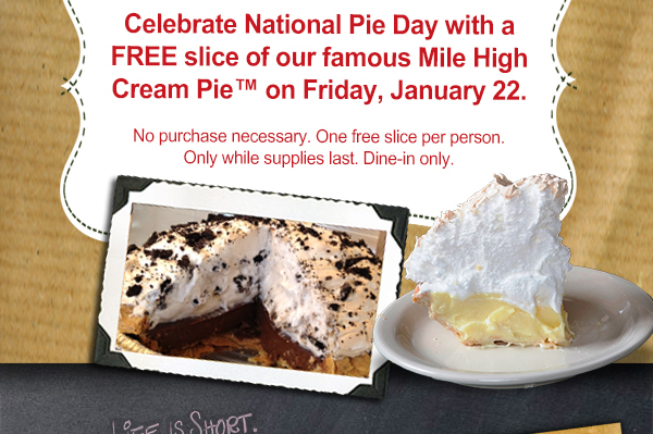 Free slice of pie!
							 See image for full details