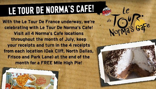 Le Tour De Norma's Cafe
							 See image for full details