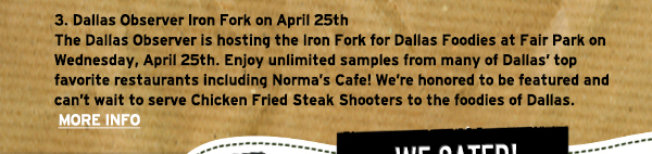 Norma's Cafe Newsletter