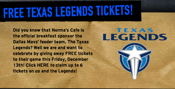 Norma's Cafe Newsletter