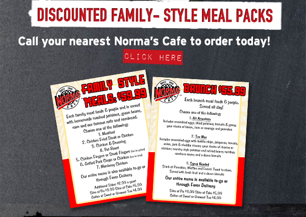 Norma's Cafe Newsletter