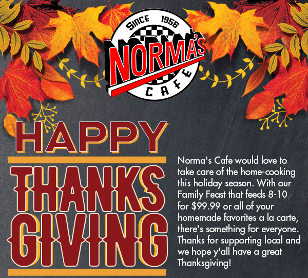 Norma's Cafe Newsletter