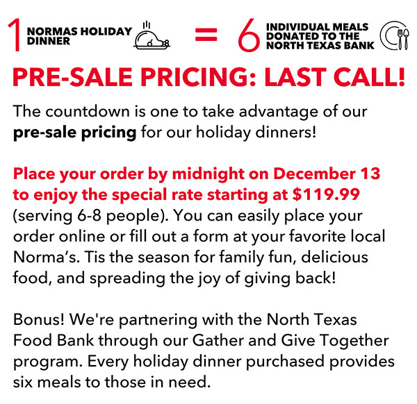 Norma's Cafe Newsletter