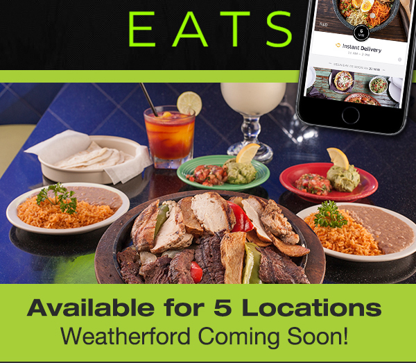 Available for 5 locations
							 Weatherford coming soon!
							 See image for details