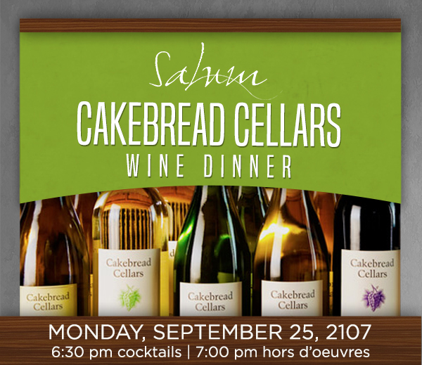 Cakebread Cellars Wine Dinner
							 See image for details