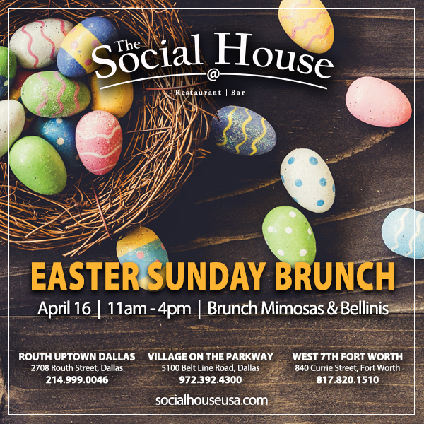 Easter Sunday Brunch
							 April 16 11am - 4pm
							 See image for full details