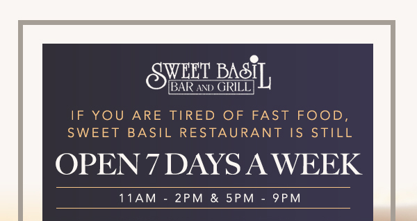 Sweet Basil
											 See image for full details and disclaimers