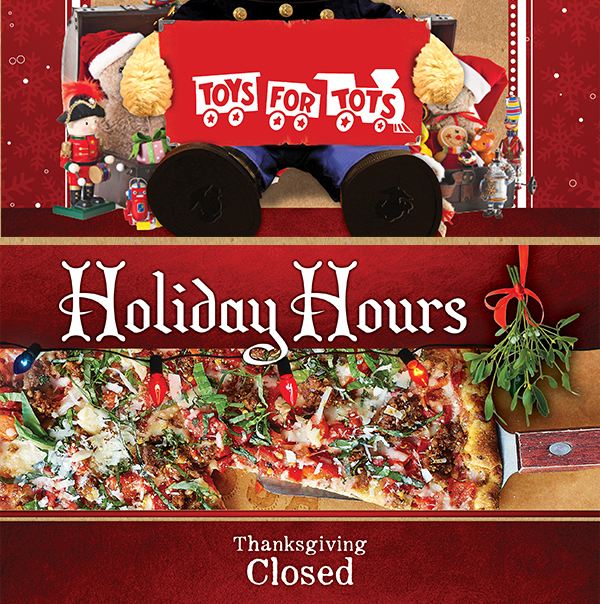 Holiday Hours
							 See image for full details