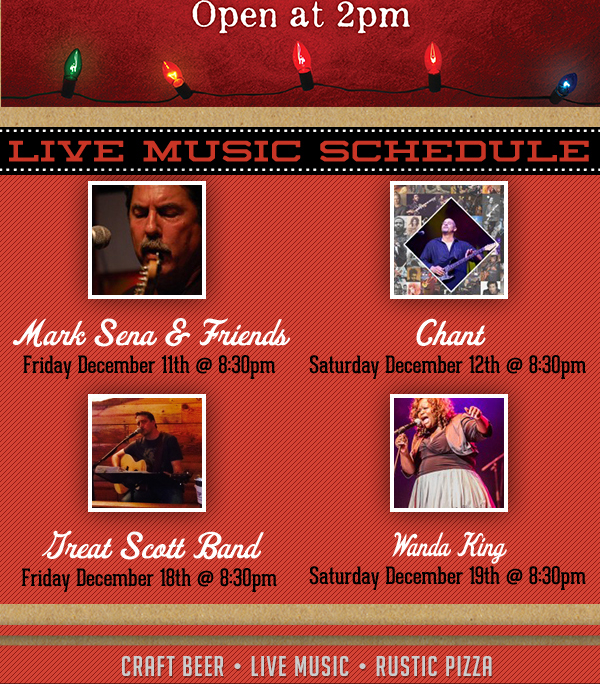 Live Music Schedule
							 See image for full details