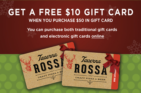 Holiday Gift Card Special
							 See image for full details