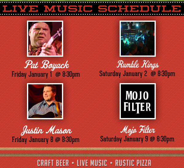 Live Music Schedule
							 See image for full details